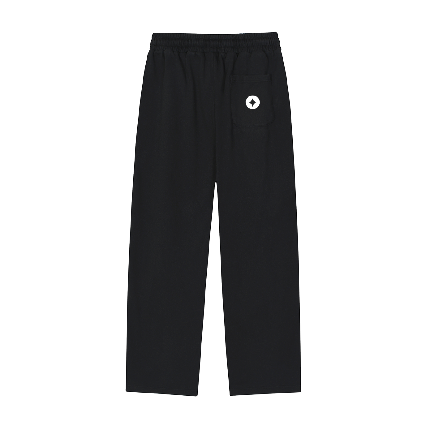 BLACK AURA REFLECTIVE STRIP SWEATPANTS