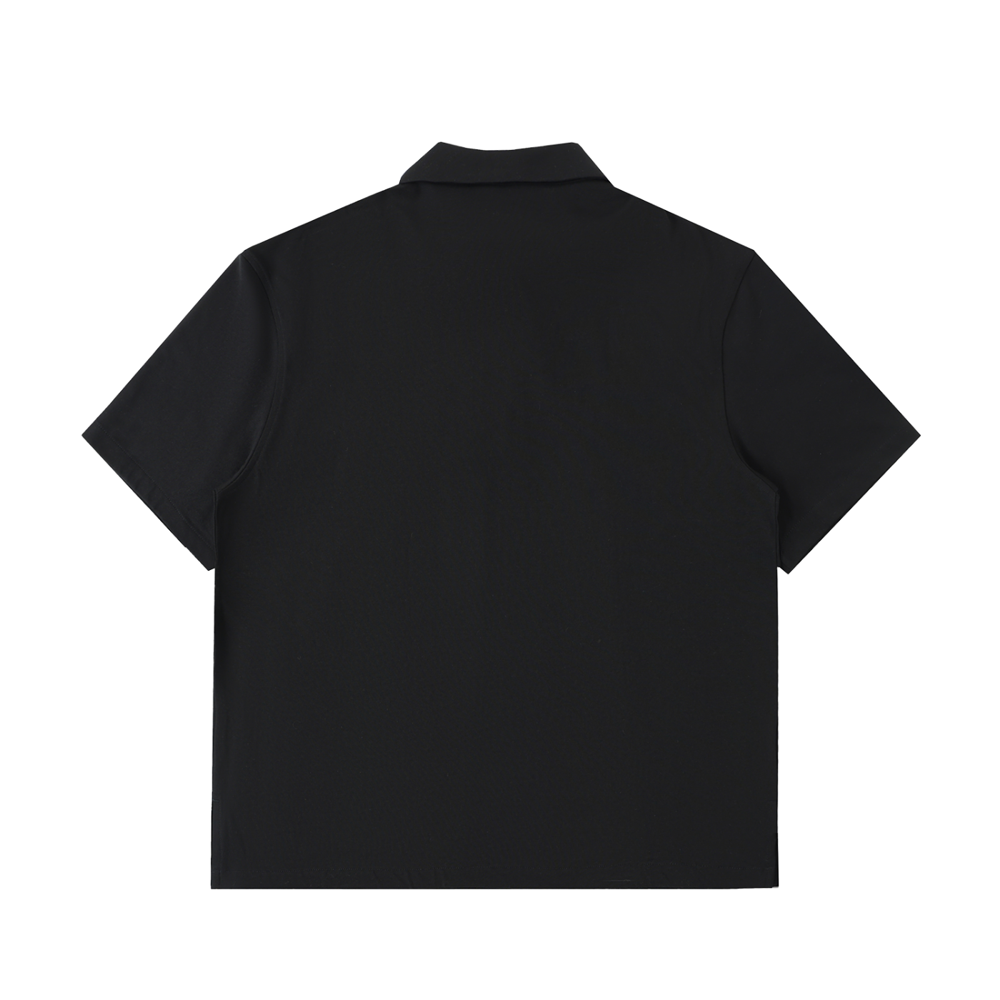 BLACK AURA HALF-ZIP SHIRT