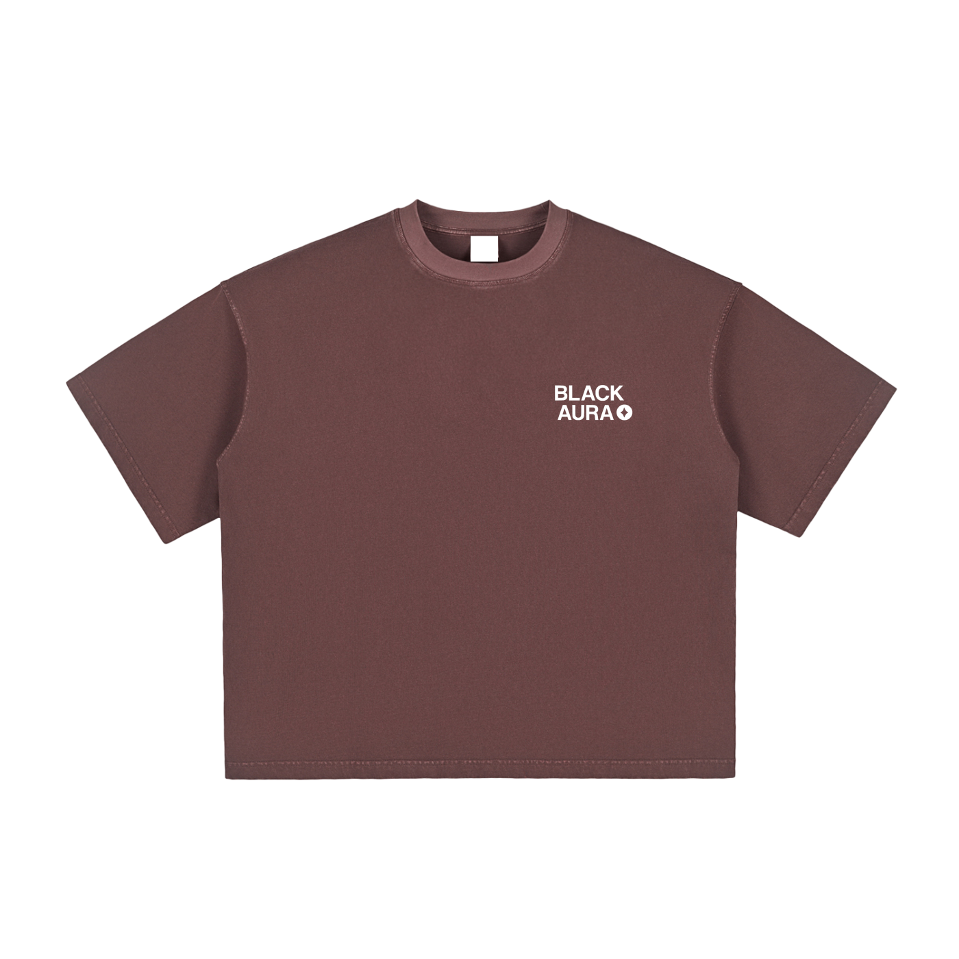 BLACK AURA BOX FIT TEE