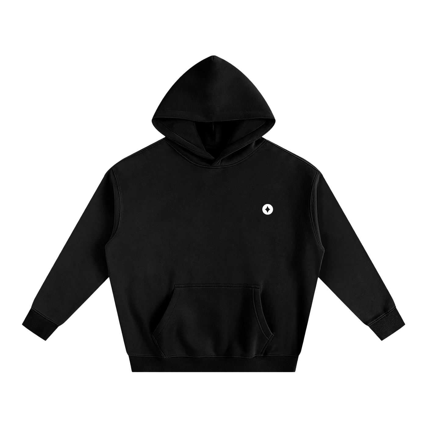 BLACK AURA OVERSIZED HOOD