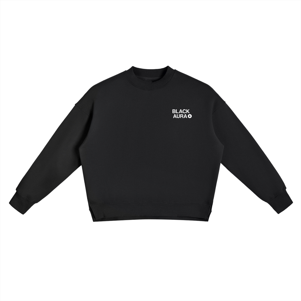 BLACK AURA CREWNECK SWEATSHIRT