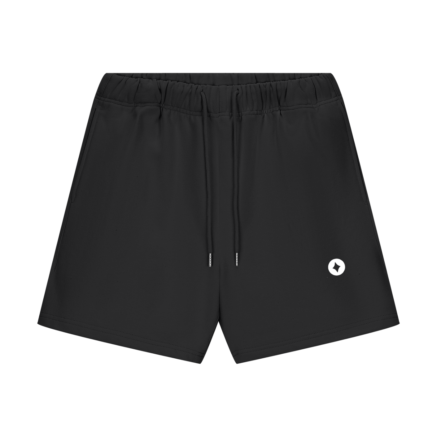 BLACK AURA LOOSE FIT SHORTS