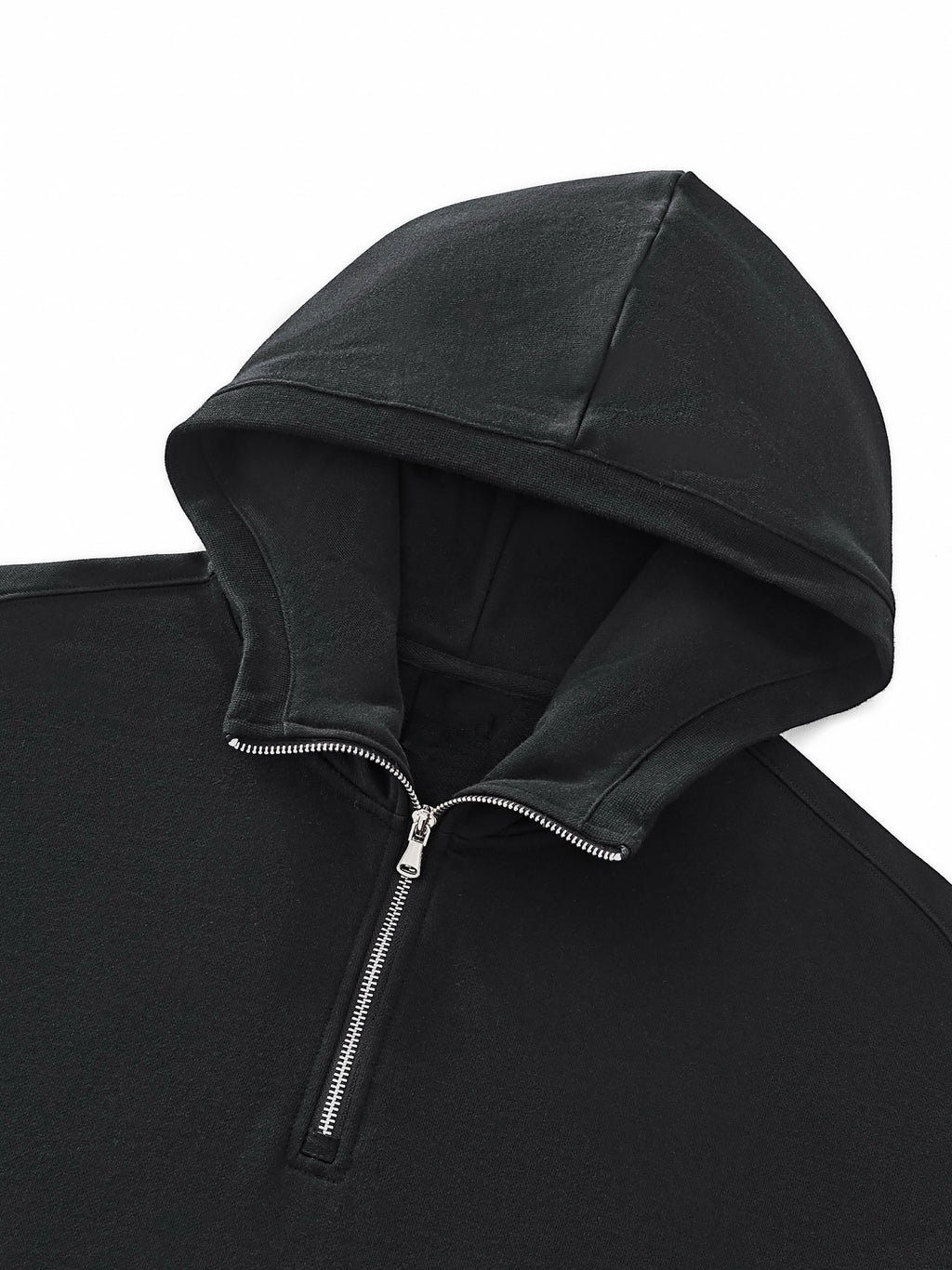 BLACK AURA HALF-ZIP HOOD